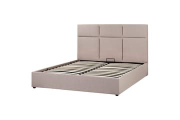 Seng med lagring Lagord - Taupe, svart, 160x200 cm - Møbler - Senger - Senger med oppbevaring