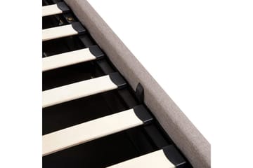 Seng med lagring Lagord - Taupe, svart, 160x200 cm - Møbler - Senger - Senger med oppbevaring