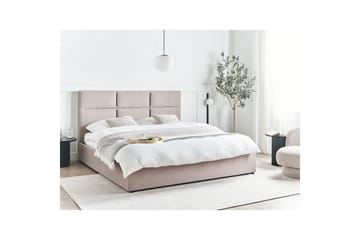 Seng med lagring Lagord - Taupe, svart, 180x200 cm - Møbler - Senger - Senger med oppbevaring