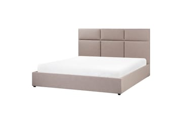 Seng med lagring Lagord - Taupe, svart, 180x200 cm - Møbler - Senger - Senger med oppbevaring