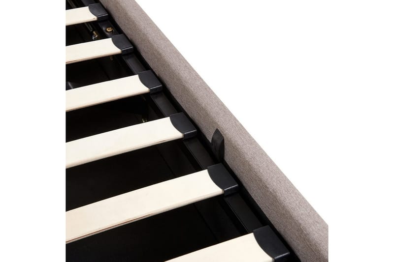 Seng med lagring Lagord - Taupe, svart, 180x200 cm - Møbler - Senger - Senger med oppbevaring