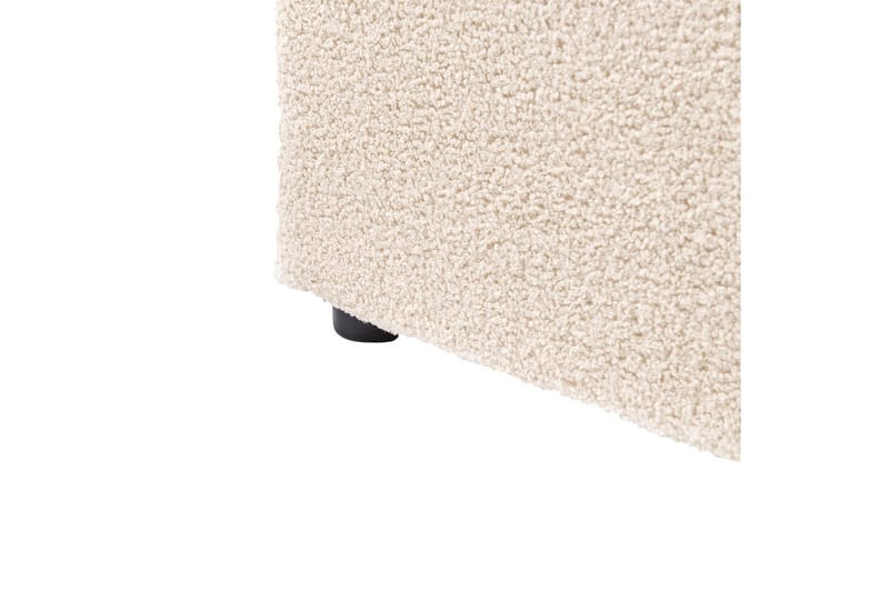Seng med lagring Lavaur - Beige/Bouclé, 180x200 cm - Møbler - Senger - Senger med oppbevaring