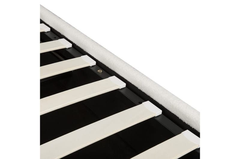 Seng med lagring Lavaur - Hvit/Bouclé, 160x200 cm - Møbler - Senger - Senger med oppbevaring