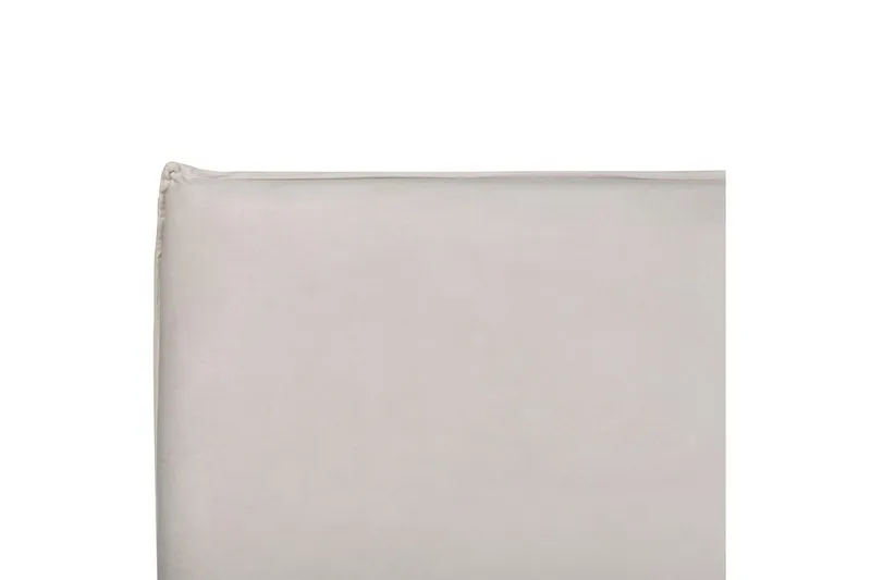 Seng med lagring Lavaur - Hvit/Fløyel, 160x200 cm - Møbler - Senger - Senger med oppbevaring