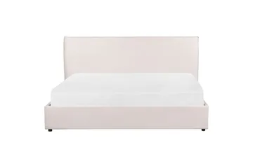 Seng med lagring Lavaur - Hvit/Fløyel, 180x200 cm - Møbler - Senger - Senger med oppbevaring