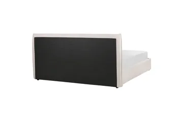 Seng med lagring Lavaur - Hvit/Fløyel, 180x200 cm - Møbler - Senger - Senger med oppbevaring