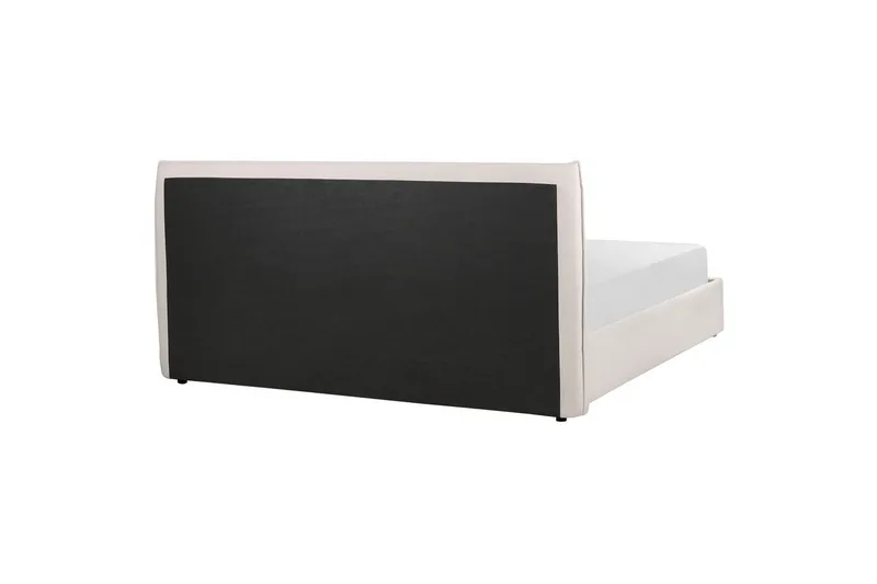 Seng med lagring Lavaur - Hvit/Fløyel, 180x200 cm - Møbler - Senger - Senger med oppbevaring