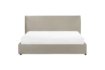 Seng med lagring Lavaur - Taupe/Fløyel, 180x200 cm - Møbler - Senger - Senger med oppbevaring