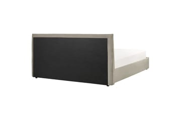 Seng med lagring Lavaur - Taupe/Fløyel, 180x200 cm - Møbler - Senger - Senger med oppbevaring