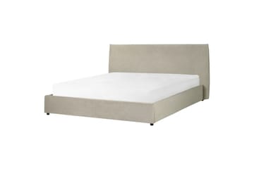 Seng med lagring Lavaur - Taupe/Fløyel, 180x200 cm - Møbler - Senger - Senger med oppbevaring