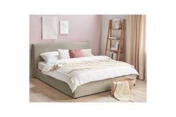 Seng med lagring Lavaur - Taupe/Fløyel, 180x200 cm - Møbler - Senger - Senger med oppbevaring