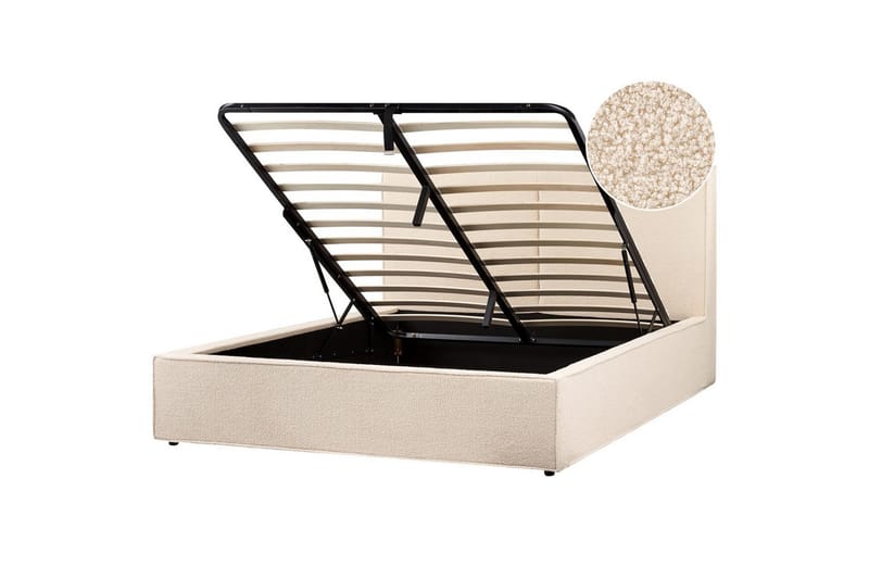 Seng med lagring Moissac, 160x200 cm