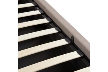 Seng med lagring Monestier - Beige, 160x200 cm - Møbler - Senger - Senger med oppbevaring