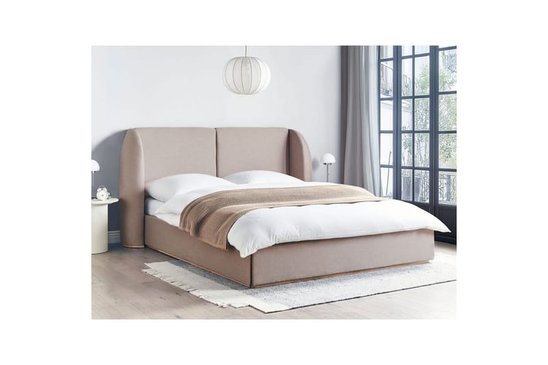 Seng med lagring Monestier - Beige, 180x200 cm - Møbler - Senger - Senger med oppbevaring