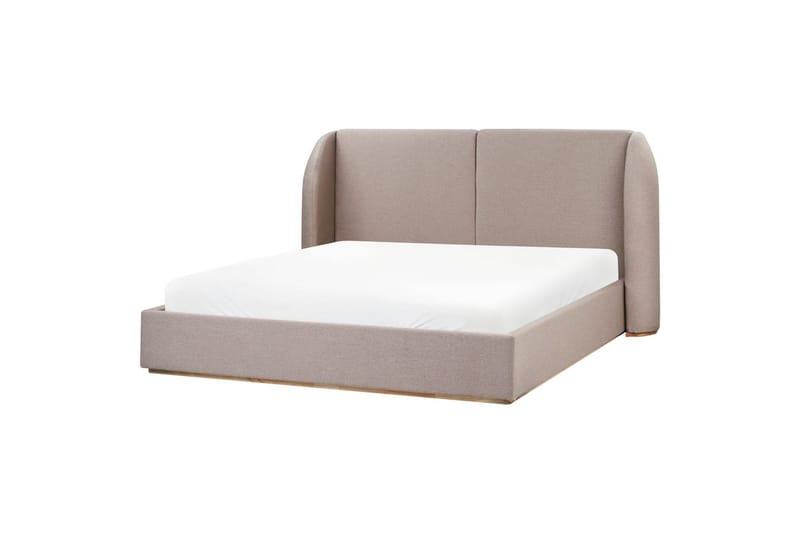 Seng med lagring Monestier - Beige, 180x200 cm - Møbler - Senger - Senger med oppbevaring