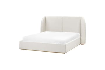 Seng med lagring Monestier - Hvit, 160x200 cm - Møbler - Senger - Senger med oppbevaring