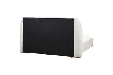 Seng med lagring Monestier - Hvit, 160x200 cm - Møbler - Senger - Senger med oppbevaring