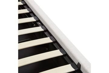 Seng med lagring Monestier - Hvit, 180x200 cm - Møbler - Senger - Senger med oppbevaring