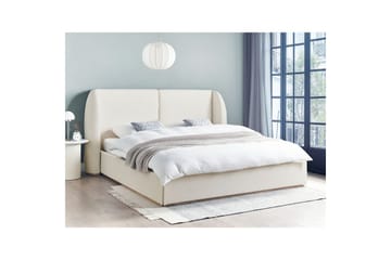 Seng med lagring Monestier - Hvit, 180x200 cm - Møbler - Senger - Senger med oppbevaring