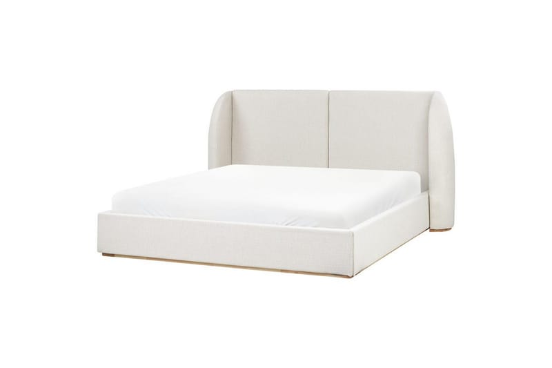 Seng med lagring Monestier - Hvit, 180x200 cm - Møbler - Senger - Senger med oppbevaring