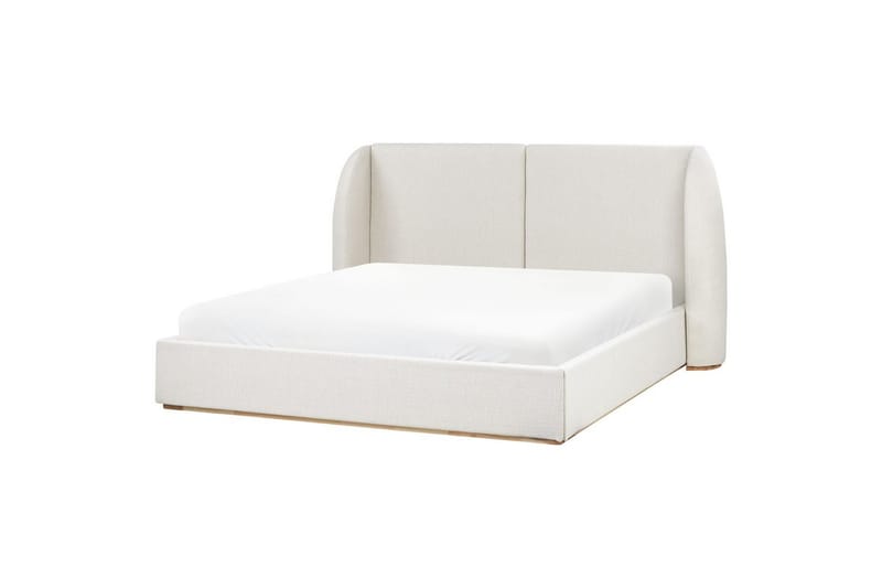 Seng med lagring Monestier - Hvit, 180x200 cm - Møbler - Senger - Senger med oppbevaring