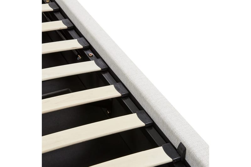 Seng med lagring Monestier - Hvit, 180x200 cm - Møbler - Senger - Senger med oppbevaring