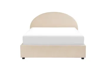 Seng med lagring Vaucluse - Beige/Bouclé, 140x200 cm - Møbler - Senger - Senger med oppbevaring