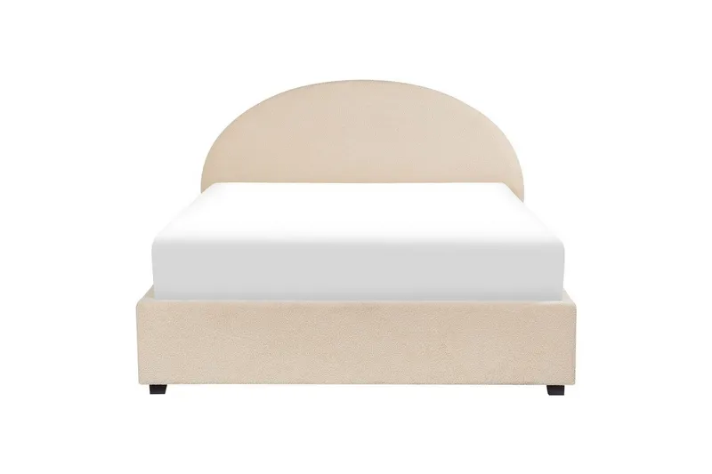 Seng med lagring Vaucluse - Beige/Bouclé, 140x200 cm - Møbler - Senger - Senger med oppbevaring