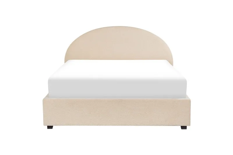 Seng med lagring Vaucluse - Beige/Bouclé, 160x200 cm - Møbler - Senger - Senger med oppbevaring