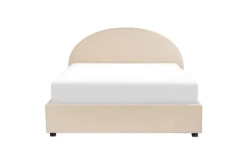 Seng med lagring Vaucluse - Beige/Bouclé, 160x200 cm - Møbler - Senger - Senger med oppbevaring