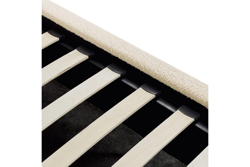 Seng med lagring Vaucluse - Beige/Bouclé, 160x200 cm - Møbler - Senger - Senger med oppbevaring
