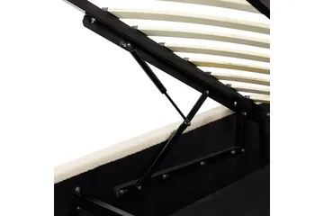 Seng med lagring Vaucluse - Beige/Bouclé, 180x200 cm - Møbler - Senger - Senger med oppbevaring