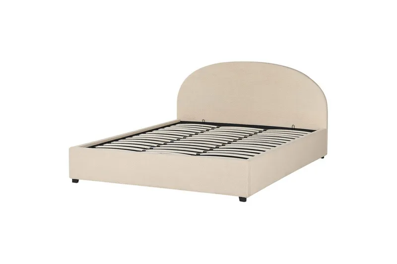 Seng med lagring Vaucluse - Beige/Bouclé, 180x200 cm - Møbler - Senger - Senger med oppbevaring