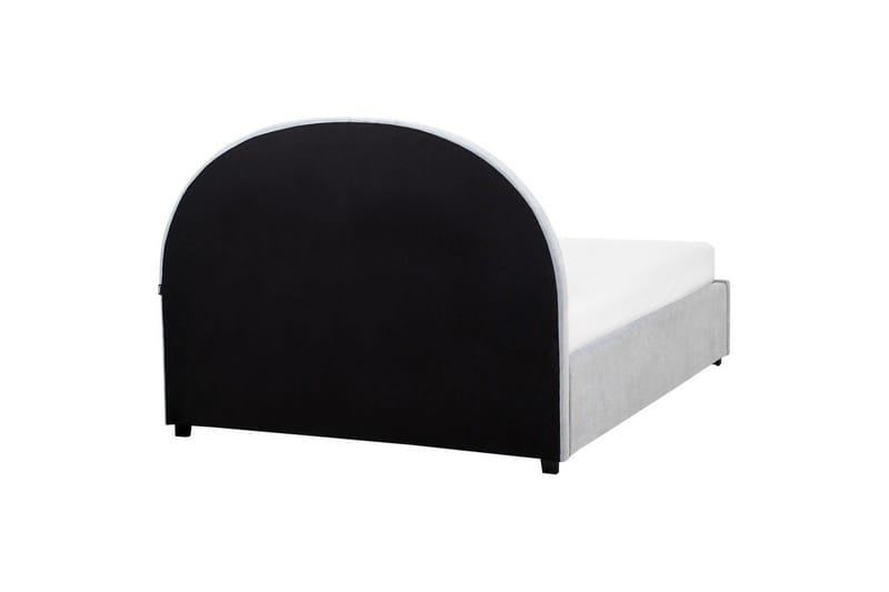 Seng med lagring Vaucluse - Lys blå/Polyester, Lyseblå/Polyester, 140x200 cm - Møbler - Senger - Senger med oppbevaring