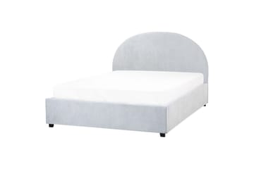 Seng med lagring Vaucluse - Lys blå/Polyester, Lyseblå/Polyester, 140x200 cm - Møbler - Senger - Senger med oppbevaring