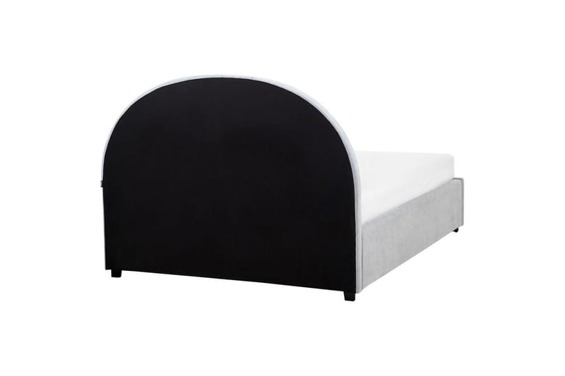 Seng med lagring Vaucluse - Lys blå/Polyester, Lyseblå/Polyester, 140x200 cm - Møbler - Senger - Senger med oppbevaring