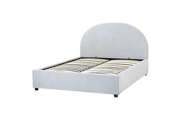 Seng med lagring Vaucluse - Lys blå/Polyester, Lyseblå/Polyester, 140x200 cm - Møbler - Senger - Senger med oppbevaring