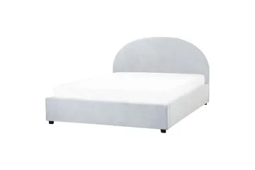 Seng med lagring Vaucluse - Lys blå/Polyester, Lyseblå/Polyester, 160x200 cm - Møbler - Senger - Senger med oppbevaring