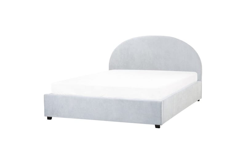 Seng med lagring Vaucluse - Lys blå/Polyester, Lyseblå/Polyester, 160x200 cm - Møbler - Senger - Senger med oppbevaring