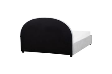 Seng med lagring Vaucluse - Lys blå/Polyester, Lyseblå/Polyester, 160x200 cm - Møbler - Senger - Senger med oppbevaring