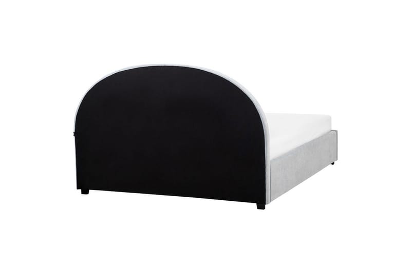 Seng med lagring Vaucluse - Lys blå/Polyester, Lyseblå/Polyester, 160x200 cm - Møbler - Senger - Senger med oppbevaring