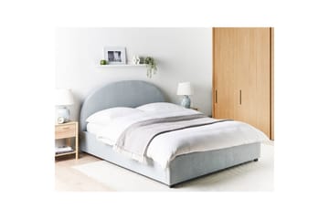 Seng med lagring Vaucluse - Lys blå/Polyester, Lyseblå/Polyester, 160x200 cm - Møbler - Senger - Senger med oppbevaring