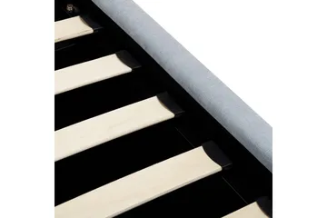 Seng med lagring Vaucluse - Lys blå/Polyester, Lyseblå/Polyester, 180x200 cm - Møbler - Senger - Senger med oppbevaring