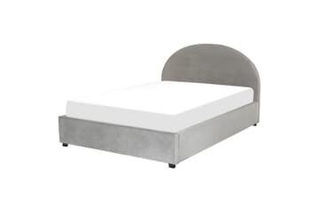 Seng med lagring Vaucluse - Lys grå/Fløyel, Lysegrå/Fløyel, 160x200 cm - Møbler - Senger - Senger med oppbevaring