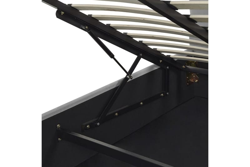 Seng med lagring Vaucluse - Lys grå/Fløyel, Lysegrå/Fløyel, 160x200 cm - Møbler - Senger - Senger med oppbevaring