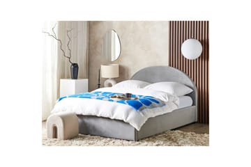 Seng med lagring Vaucluse - Lys grå/Fløyel, Lysegrå/Fløyel, 160x200 cm - Møbler - Senger - Senger med oppbevaring