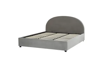 Seng med lagring Vaucluse - Lys grå/Fløyel, Lysegrå/Fløyel, 180x200 cm - Møbler - Senger - Senger med oppbevaring