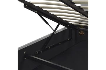 Seng med lagring Vaucluse - Lys grå/Fløyel, Lysegrå/Fløyel, 180x200 cm - Møbler - Senger - Senger med oppbevaring