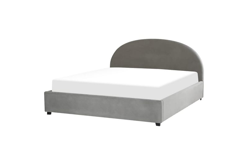 Seng med lagring Vaucluse - Lys grå/Fløyel, Lysegrå/Fløyel, 180x200 cm - Møbler - Senger - Senger med oppbevaring