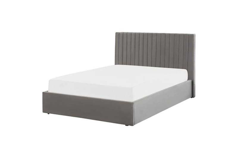 Seng med lagring Vion - Grå, 140x200 cm - Møbler - Senger - Senger med oppbevaring